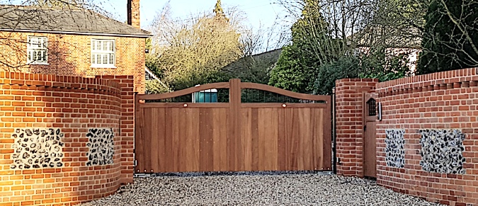 Priory Wooden Driveway Gates
